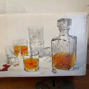 Crystal Whiskey Set-New in Box